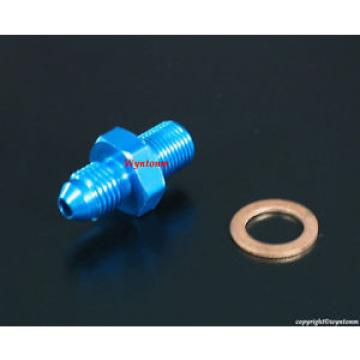 K03 K04 Journal  Bearing Turbo 4AN Oil Feed Aluminum Fitting + Copper Washer