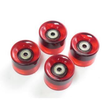 4 pcs set 60mm 78a Red Wheels fit for Longboard Skateboard with Bearing