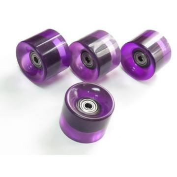 4x set 60mm 78a Purple Roll Wheels fit for Longboard Skateboard with bearing