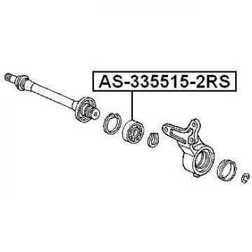 Axle Shaft Bearing For 2010 Honda Fit (USA)