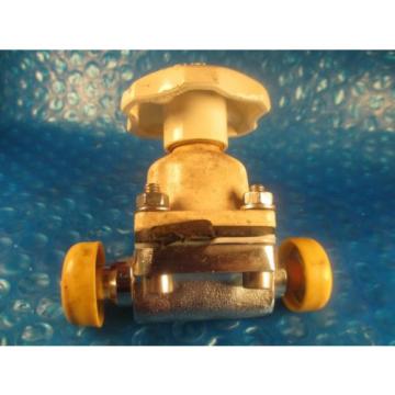 Remanufactured 3/4&#034; SAUNDERS SANITARY FITTING DIAPHRAGM VALVE with Cracked knob