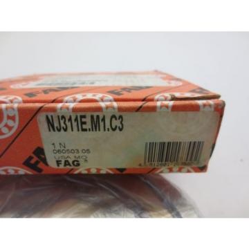 FAG NJ311.E.M1.C3 Single Row Cylindrical Bearing