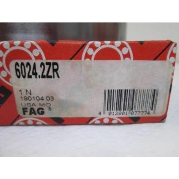 FAG 6024-2ZR Single Row Ball Bearing  **New in Factory Box**