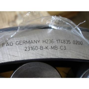 Fag Roller Bearing 23160-B-K-MB-C3,  H236-174835 0200 NEW
