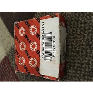 FAG Bearing 6207-2RSR-C3 Bearing Pressed Steel Double Sealed NEW