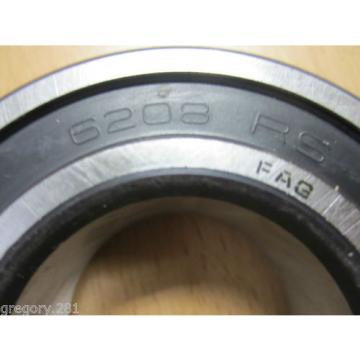 Genuine FAG 6208 RS 6208RS Sealed Bearing New Free Shipping