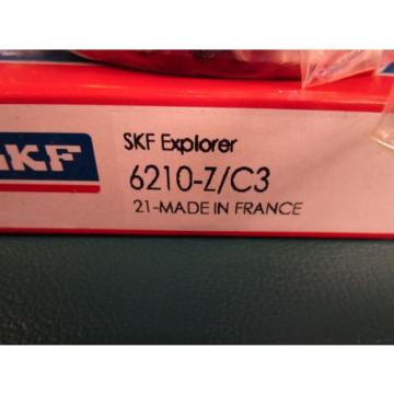 SKF 6310 Z C3, Roller Bearing(=2 NTN, FAG ZR, NSK, Fafnir Timken 310KD)