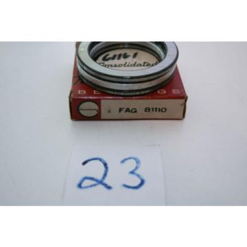 &#034;NEW  OLD&#034; Consolidated / FAG  Thrust Ball Bearing 81110