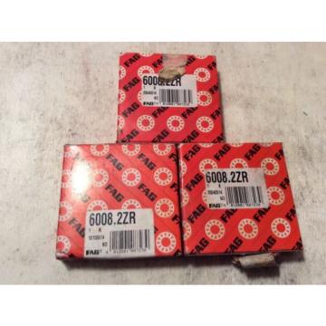 3-FAG /Bearings #6008.2ZR,30 day warranty, free shipping lower 48!