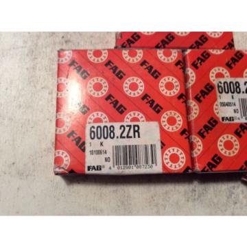 3-FAG /Bearings #6008.2ZR,30 day warranty, free shipping lower 48!