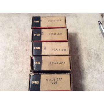 2- FAG /Bearings #S3506.2RS,30 day warranty, free shipping lower 48!