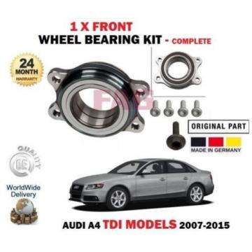 FOR AUDI A4 2.0 TDI MODELS + QUATTRO 2007-2015 FAG 1 X FRONT WHEEL BEARING KIT