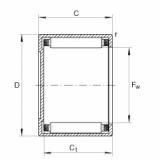 FAG Drawn cup needle roller Bearings with closed end - BK0306-TV