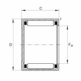 FAG Drawn cup needle roller Bearings with closed end - BCE24-TN