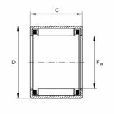 FAG Drawn cup needle roller Bearings with open ends - SCE2-1/2-4