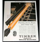 1927 OLD MAGAZINE PRINT AD, TIMKEN TAPERED ROLLER Bearings, STEEL TUBE MILL ART!